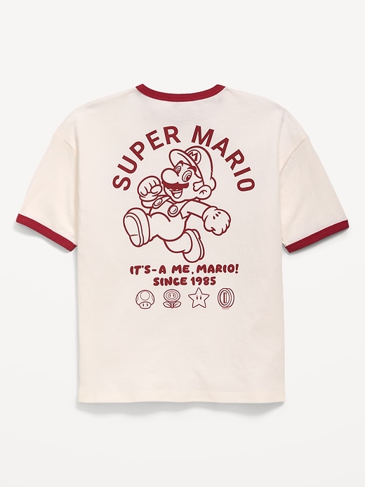 L'image numéro 1 présente T-shirt surdimensionné à imprimé Super Mario™ unisexe pour enfant