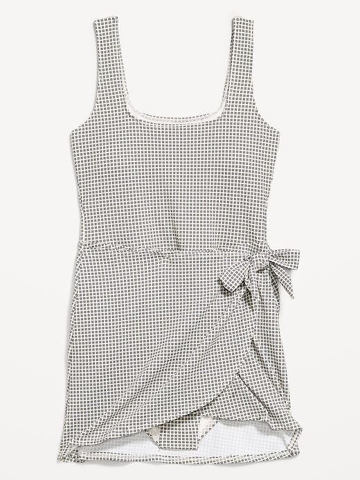 Image number 9 showing, Pique Side-Tie Swim Dress