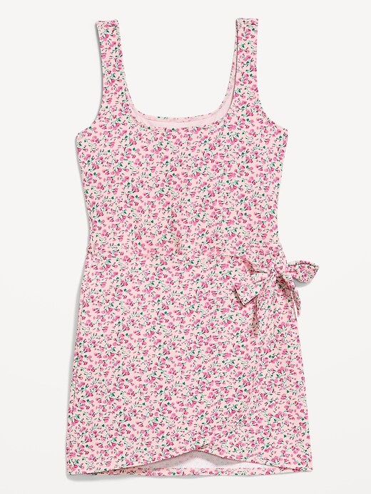 Image number 3 showing, Pique Side-Tie Swim Dress