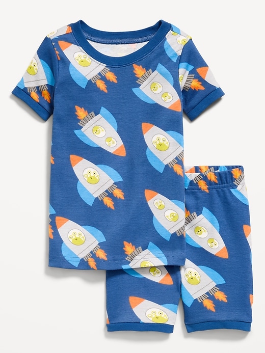 Image number 1 showing, Printed Snug-Fit Pajama Set for Toddler & Baby
