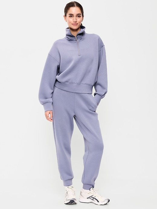 Image number 1 showing, High-Waisted Bounce Fleece Jogger Sweatpants