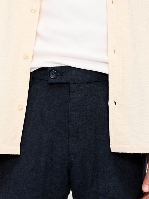Image number 4 showing, 90's Straight-Fit Linen-Blend Dress Pants