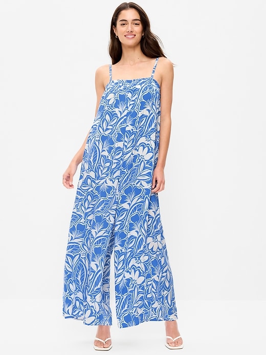 Image number 1 showing, Airy Smocked Jumpsuit