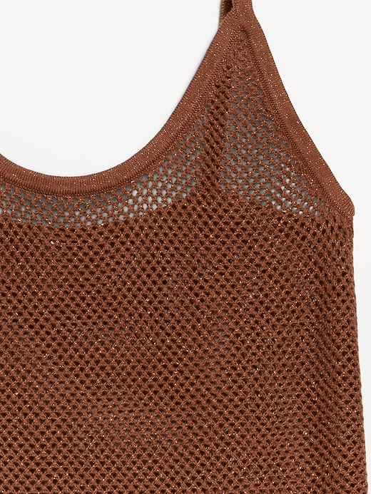 Image number 3 showing, Metallic Peplum Tank Top
