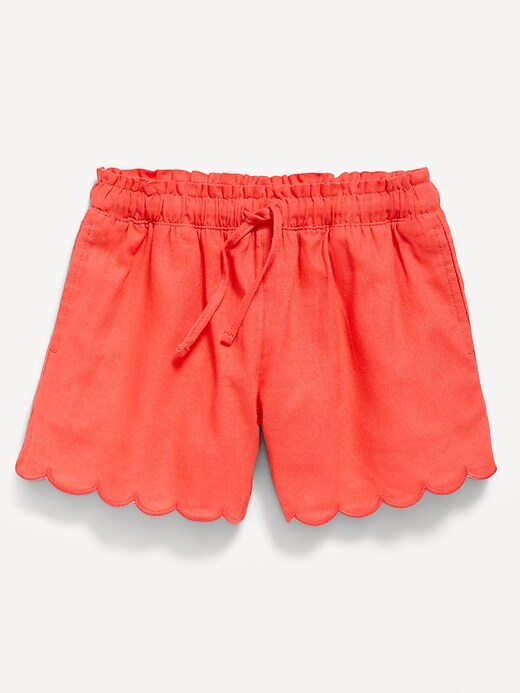 Image number 1 showing, Linen-Blend Shorts for Toddler Girls