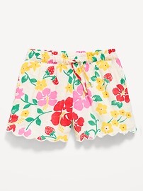 Image number 1 showing, Double-Weave Shorts for Toddler Girls