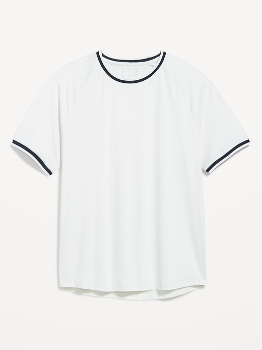 L'image numéro 4 présente T-shirt Tech moderne à bords contrastants