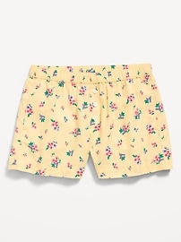 Image number 1 showing, Printed Twill Boxer Shorts for Girls