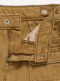 Image number 5 showing, Low-Rise Utility Jean Shorts for Girls