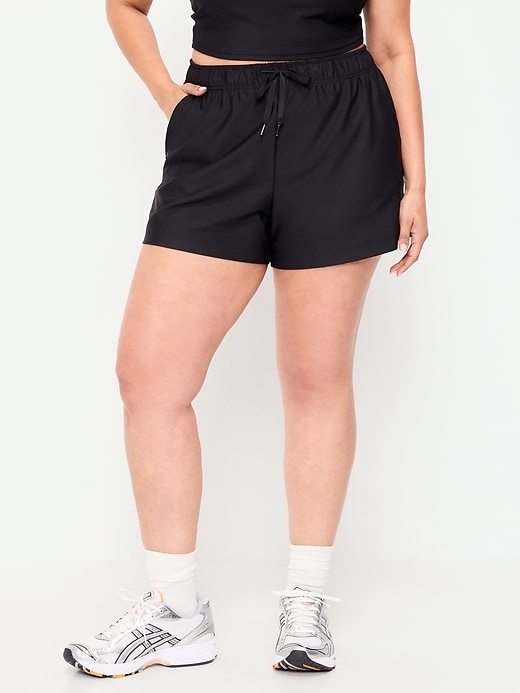Image number 5 showing, High-Waisted PowerSoft Shorts -- 3.5-inch inseam