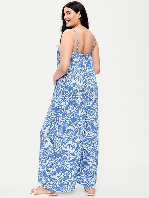 Image number 7 showing, Airy Smocked Jumpsuit