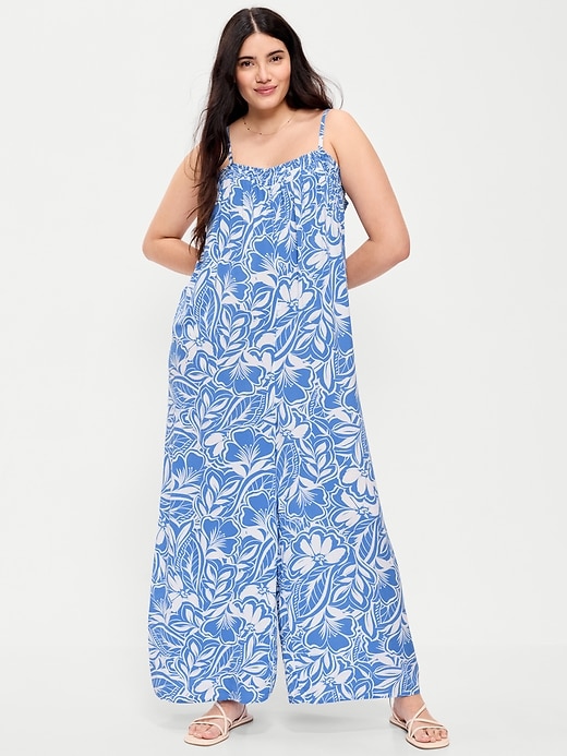 Image number 6 showing, Airy Smocked Jumpsuit