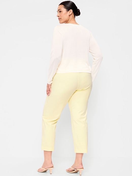 Image number 9 showing, High-Waisted Pixie Straight Pants