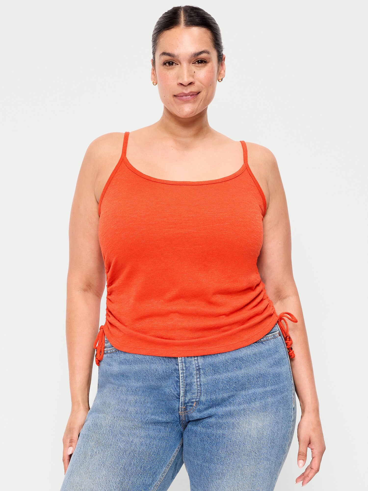 Shirred Side Cami Tank Top | Old Navy