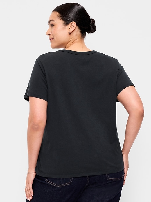 L'image numéro 5 présente T-shirt passe-partout ras du cou à logo imprimé