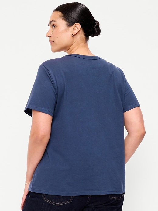L'image numéro 9 présente T-shirt passe-partout ras du cou à logo imprimé