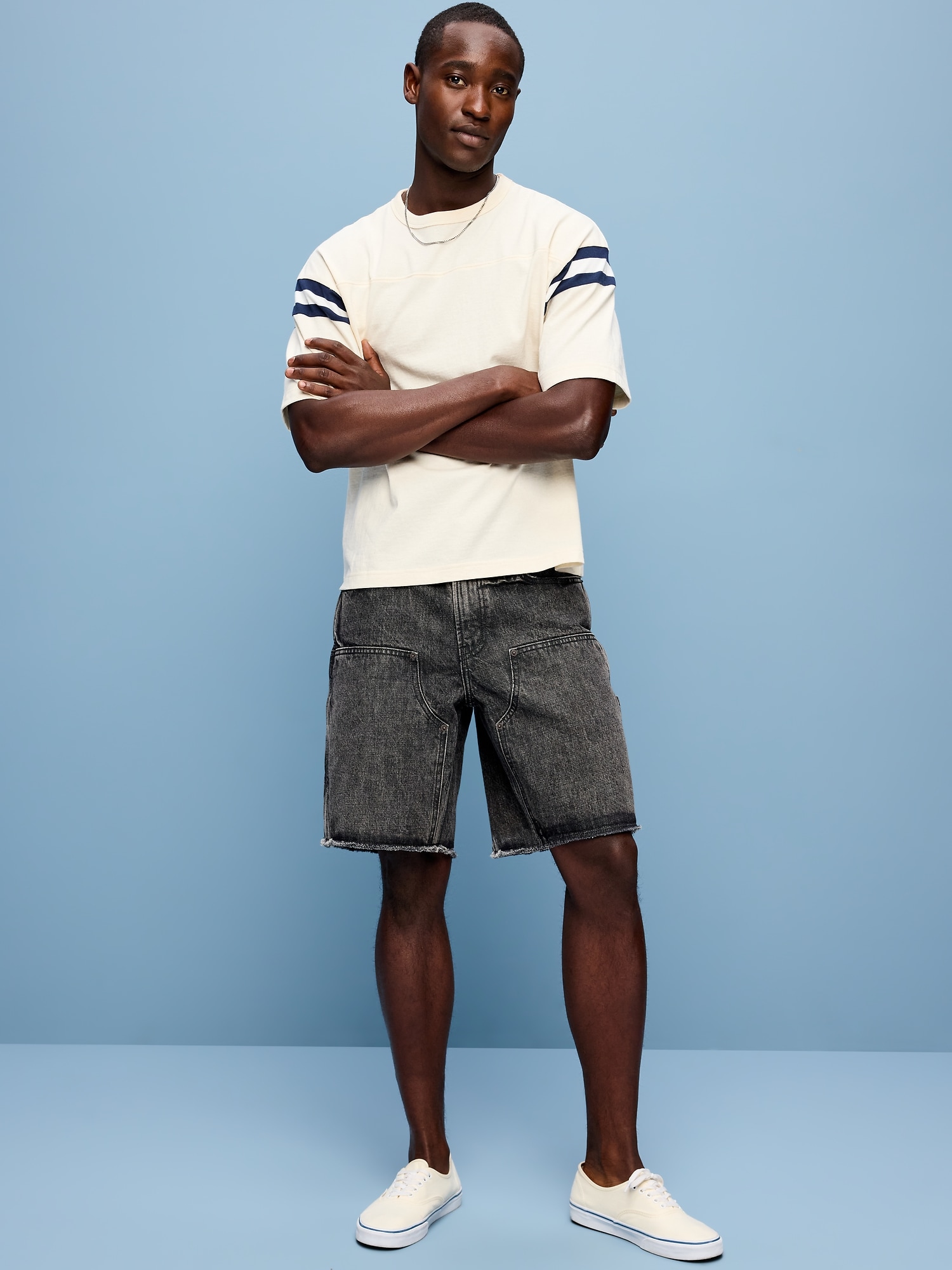 Baggy Carpenter Jean Shorts-- 10-inch inseam