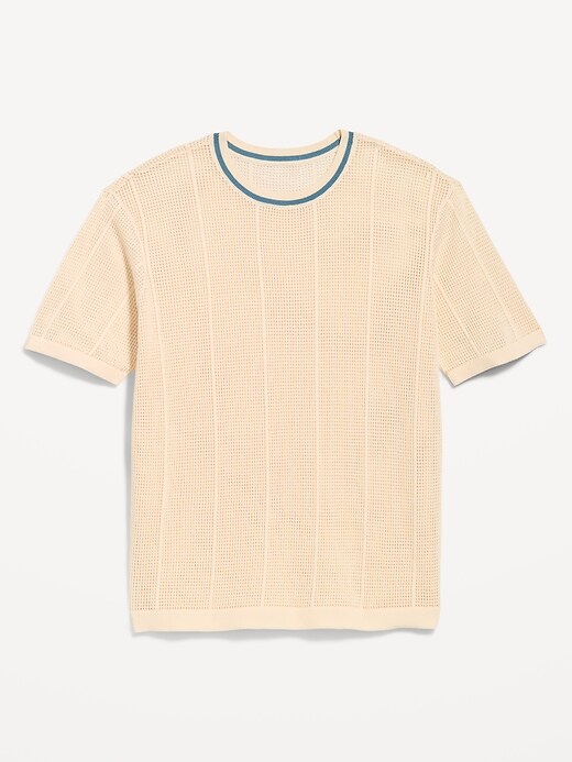 Image number 4 showing, Relaxed Mesh-Knit T-Shirt