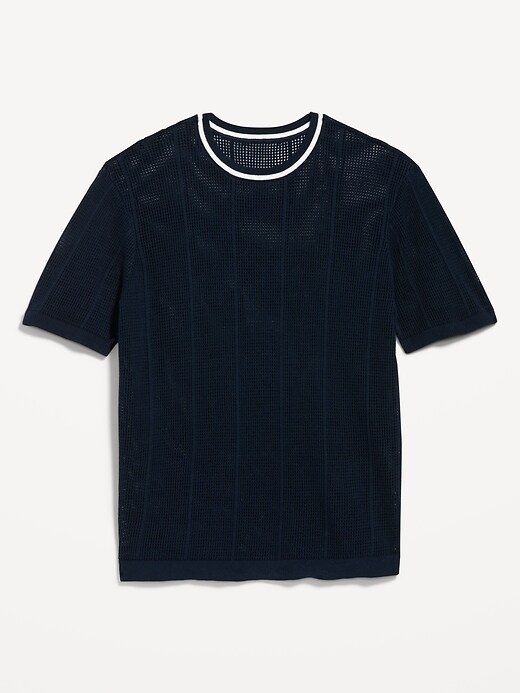 Image number 4 showing, Relaxed Mesh-Knit T-Shirt