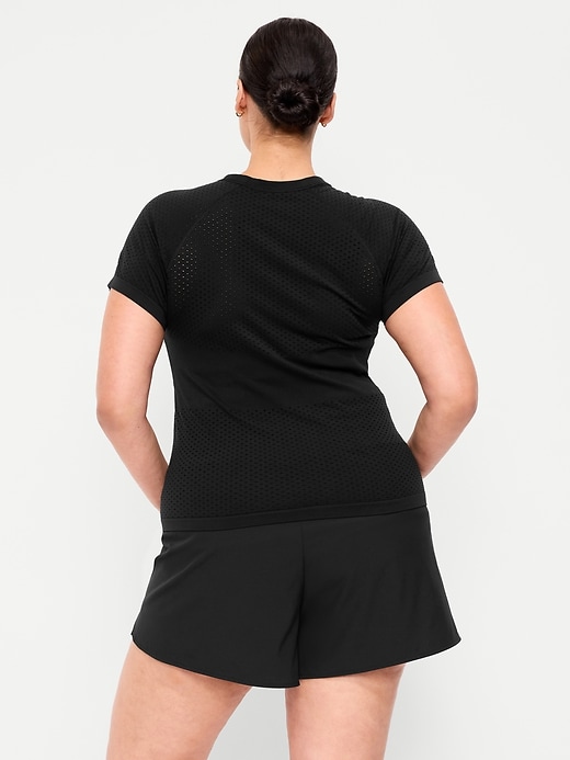 Image number 8 showing, Seamless Textured Cropped T-Shirt