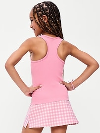 Image number 2 showing, Fitted Seamless Ribbed Racerback Performance Top for Girls