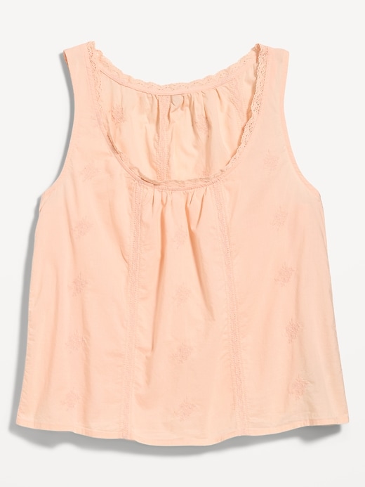 Image number 4 showing, Ruffle-Trim Embroidered Tank Top