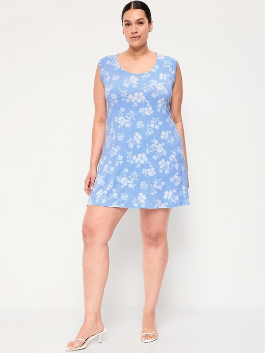 Image number 5 showing, Short-Sleeve Scoop-Neck Mini Dress