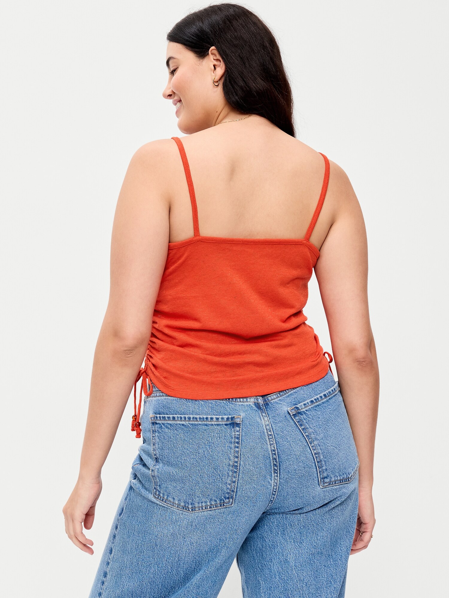 Shirred Side Cami Tank Top | Old Navy