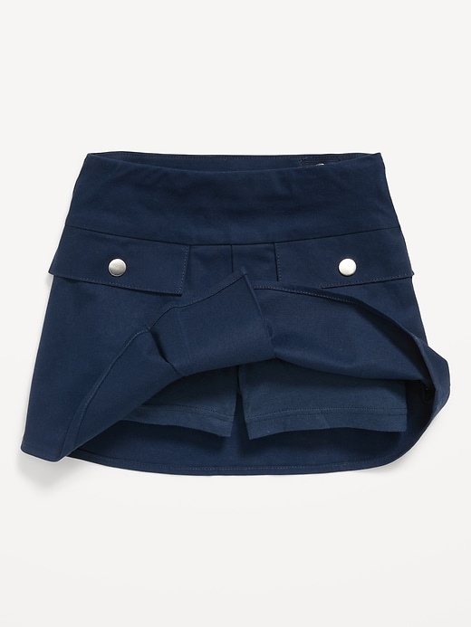 Image number 5 showing, School Uniform Front-Pleated Twill Skort for Girls