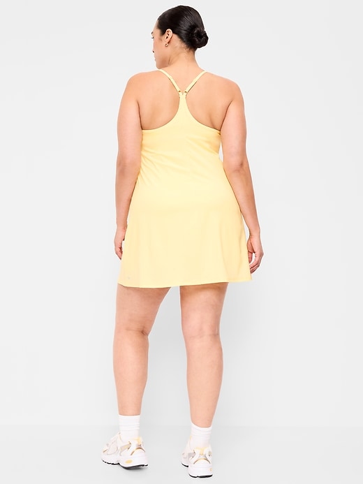 L'image numéro 7 présente Robe de tennis tissée extensible à dos nageur