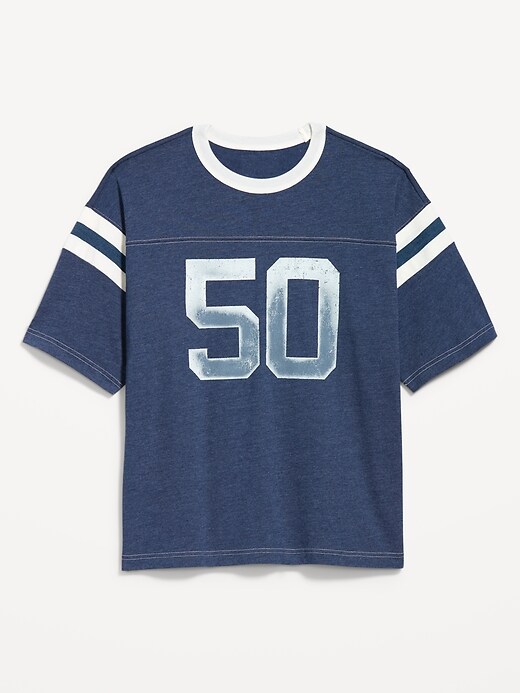 Image number 1 showing, Heavyweight Short-Sleeve Football-Style T-Shirt
