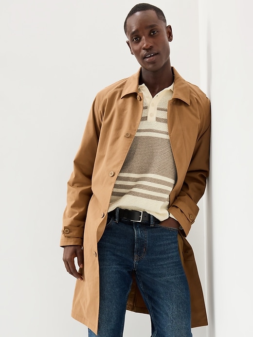 Image number 3 showing, Long-Sleeve Collar Polo Sweater