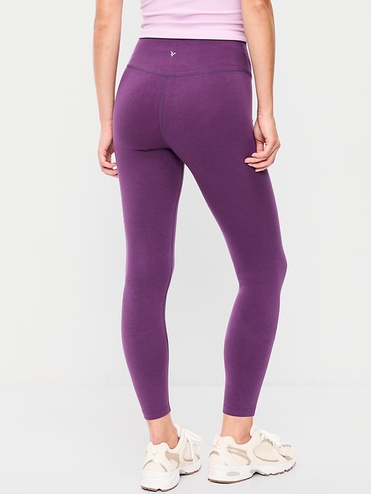 L'image numéro 2 présente Legging en coton à taille haute longueur 7/8 PowerChill