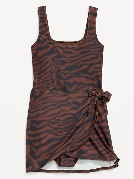 Image number 9 showing, Matte Side-Tie Swim Dress