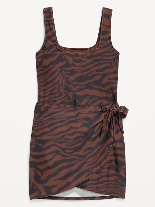 Image number 4 showing, Matte Side-Tie Swim Dress