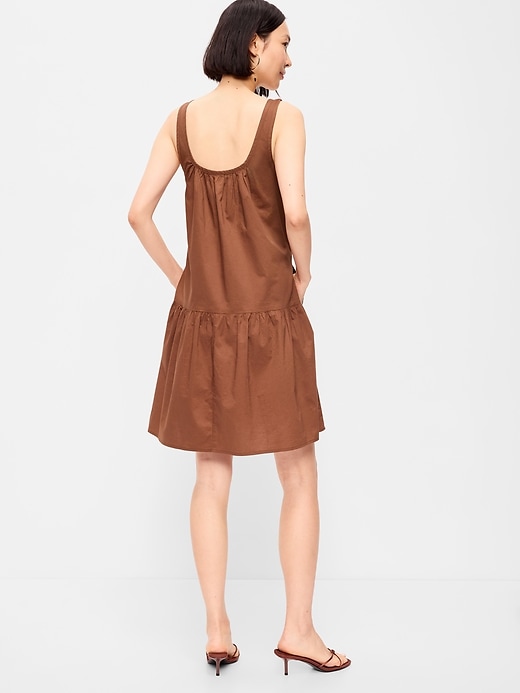 Image number 2 showing, Drop-Waist Swing Mini Dress
