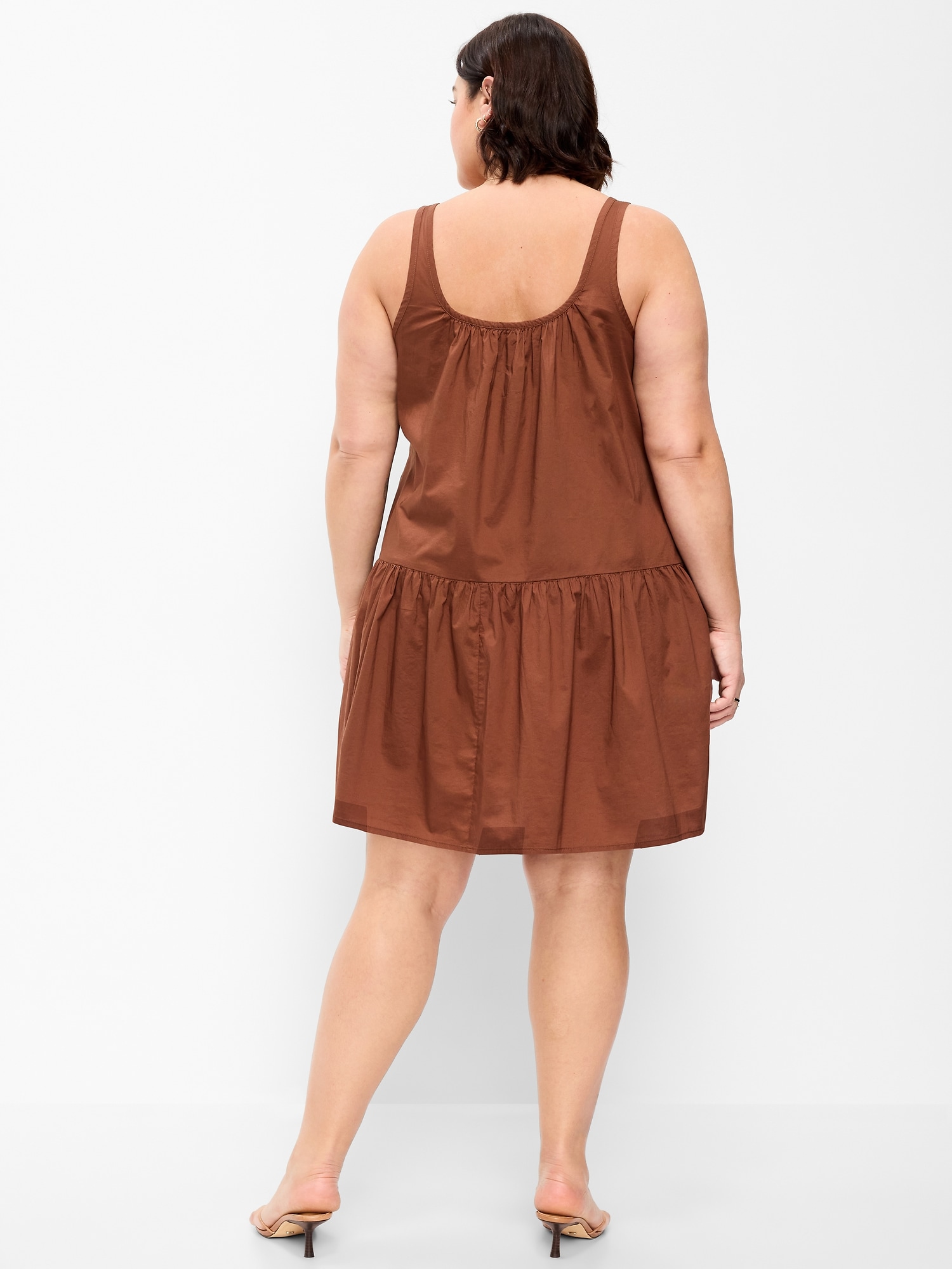 Drop-Waist Swing Mini Dress
