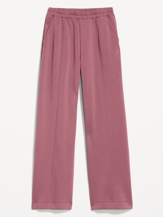 Image number 9 showing, High-Waisted Bounce Fleece Wide-Leg Sweatpants