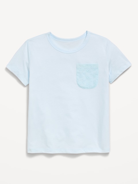 Softest Short-Sleeve Pocket T-Shirt for Girls