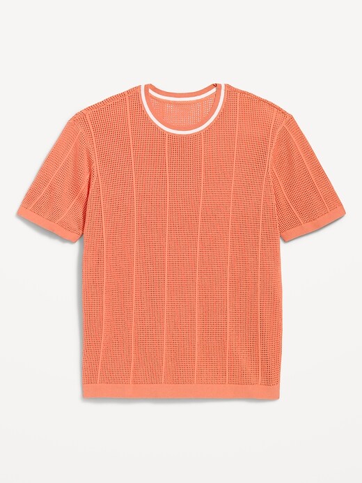 Image number 4 showing, Relaxed Mesh-Knit T-Shirt
