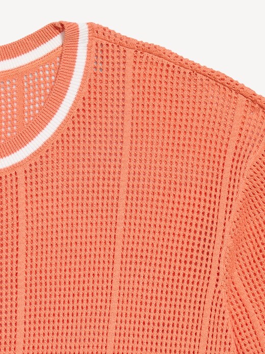 Image number 5 showing, Relaxed Mesh-Knit T-Shirt