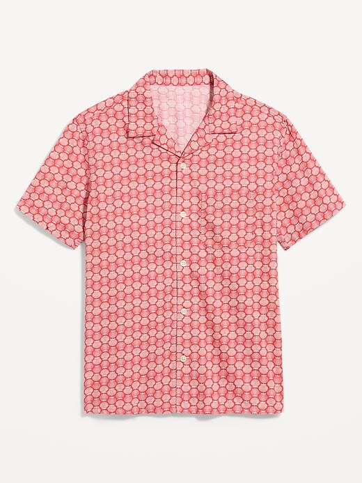 L'image numéro 4 présente Chemise de vacances à manches courtes