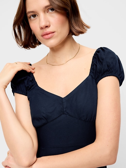 Image number 4 showing, Short-Sleeve Fit & Flare Midi Dress