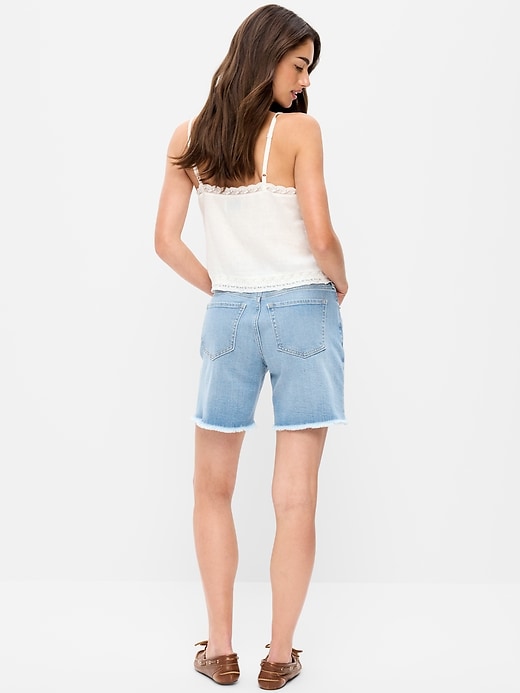 Image number 3 showing, High-Waisted OG Jean Cut-Off Shorts -- 7-inch inseam