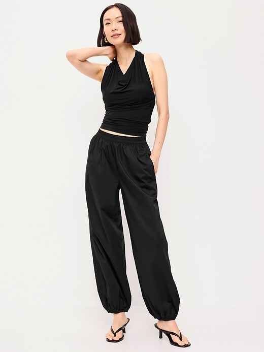Image number 1 showing, Lightweight Pull-On Parachute Sleep Pants