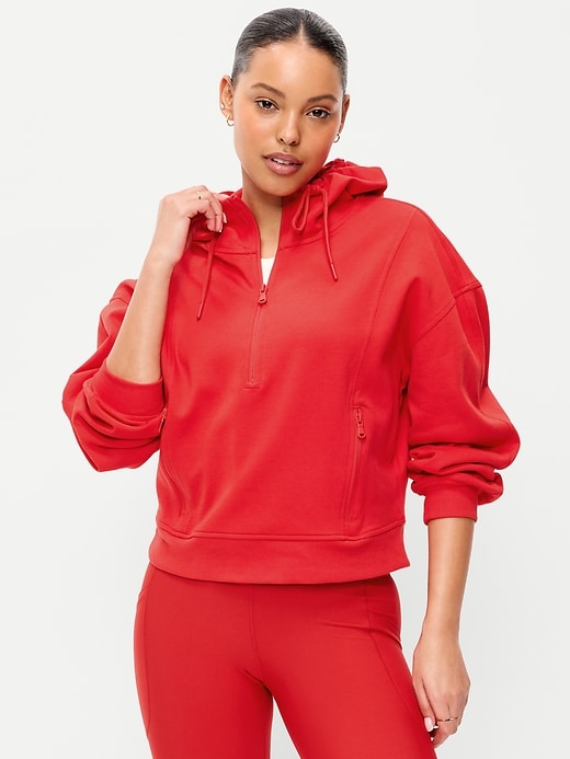 Image number 1 showing, Dynamic Fleece Half-Zip Hoodie Sweatshirt