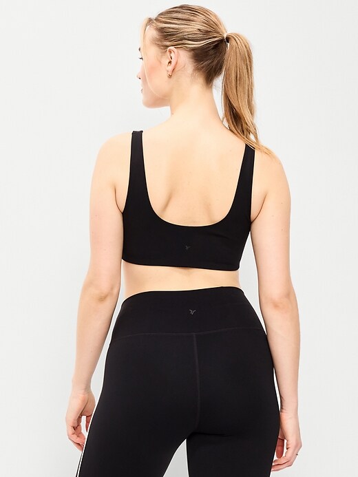 L'image numéro 5 présente Soutien-gorge de sport à encolure carrée et à maintien léger StudioSmooth