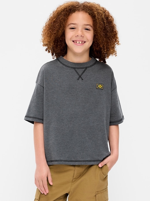 Image number 1 showing, Oversized Boxy Short-Sleeve T-Shirt for Boys