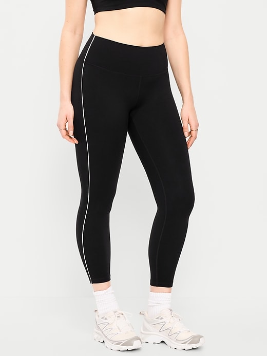 Image number 5 showing, High-Waisted StudioSmooth 7/8 Side-Striped Leggings