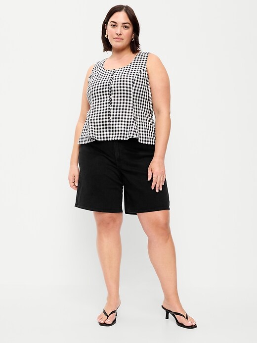 Image number 5 showing, High-Waisted Wow Jean Shorts -- 9-inch inseam